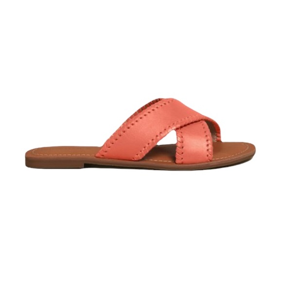 Jack Rogers Coral Sloane X-Band Leather Sandal - Picture 2 of 5